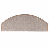 Stair mats 10 pcs 65 x 24 x 4 cm Light Brown 149755