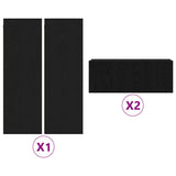 TV Cabinet Set Wall-mounted 4 pcs Black oak 160 x 30 x 30 cm 3393208
