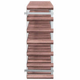 Wine Rack for 42 Bottles Brown Solid Wood Pine 340893