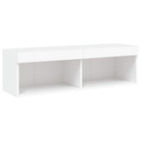 5 Piece TV Wall Units with LED White Engineered Wood 3216682