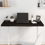 Table Top Dark Brown 100x50x cm Treated Solid Wood Oak 3156429