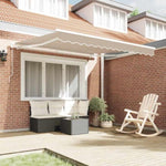 Retractable Awning Manual Beige 350 x 250 cm Fabric 3330339
