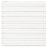 Garden Planter White 70x70x72 cm Solid Wood Pine 3282620