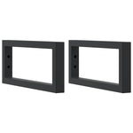 Basin Shelf Wall Mounted Steel and Solid Wood Oak 3302581