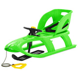 Sledge with Seat and Wheel Green 102.5x40x23cm Polypropylene 93729