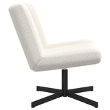 Swivel Chair Cream 63 x 75 x 76 cm Sheepskin 42007335