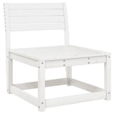 5 Piece Garden Lounge Set White Solid Wood Pine 3216916
