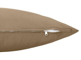 Cushion Cover 12 pcs HEERLEN Taupe 40 x 80 cm Polyester 910050
