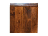 Solid Wood Newton Bedside, 1 Drawer and Open Shelf, Dark Brown B2743P402934