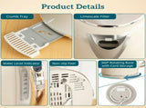 Polished Retro 40-100&degC Kettle and Toaster Set - Cream T3398P425424