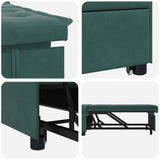 Sofa Bed Dark Green 194 x 67 x 82 cm Velvet 42008596