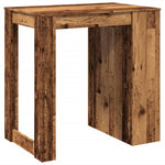 ZNTS Bar Table Old Wood 102x70x103.5 cm Engineered Wood 3309328