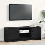 TV Cabinet Black Oak 102x30x37,5 cm Engineered Wood 862411