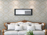 Wall Mirror Baroque Style 100x50 cm Black 243682