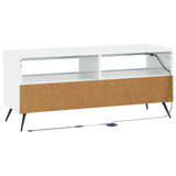 LED TV Cabinet High Gloss White Engineered Wood 897649