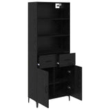 Highboard Black Oak 69.5 x 34 x 180 cm Engineered Wood 3416098