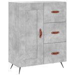 Highboard Concrete Grey 69.5x34x180 cm Engineered Wood 3199981