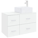 Bathroom Furniture Set 2 pcs White Engineered Wood 3403976