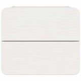 Bedside Table with Drawer White 39 x 34 x 33 cm Solid pinewood 873507