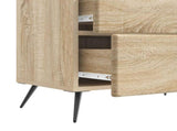 Bedside Cabinet Sonoma Oak 62 x 34.5 x 47.5 cm Engineered Wood 895467