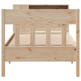 Bookcase Bed without Mattress 75x190 cm Small Single Solid Wood Pine 3323206