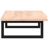Basin Shelf Wall Mounted Steel and Solid Wood Oak 3302549