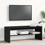 ZNTS TV Cabinet Black 100x40x40 cm Engineered Wood 862402