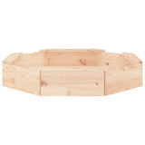 Sandbox with Seats Octagon Solid Wood Pine 825009