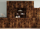 Highboard Smoked Oak 80x42.5x249 cm Engineered Wood 3281361