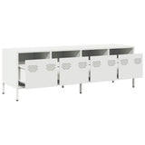 TV Cabinet White 135x39x43.5 cm Cold-rolled Steel 851309