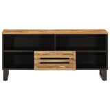 TV Cabinet 100x34x46 cm Solid Wood Rough Mango 377514