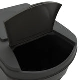 Stackable Garbage Bin Boxes 4 pcs Grey 100 L Polypropylene 152200