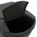 Stackable Garbage Bin Boxes 4 pcs Grey 100 L Polypropylene 152200