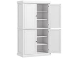 Freestanding Kitchen Cupboard with 4 Doors, Storage Cabinet with 6-Tier Shelving and 4 Adjustable T3398P378042