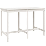 Garden Bar Set White Solid pine wood Regular Durable 3157812