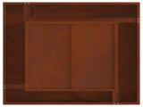 Fire Pit Brown 80 x 80 x 40 cm Weathering Steel 858957
