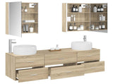 Bathroom Furniture Set 5 pcs Sonoma Oak 3407009