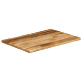 Table Top Live Edge 70x60x2.5 cm Solid Wood Rough Mango 370667