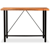 ZNTS Bar Table Solid Acacia Wood 150x70x107 cm 245437