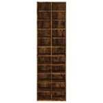 ZNTS Shoe Cabinet Smoked Oak 54x34x183 cm Engineered Wood 815300