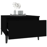 Side Tables 2 pcs Black 50x46x35 cm Engineered Wood 819519