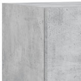 5 Piece TV Wall Units with LED Concrete Grey Engineered Wood 3216600