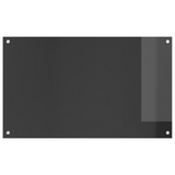 Kitchen Backsplash Dark Grey 100 x 60 cm Tempered Glass 42001249