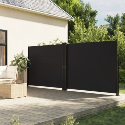 Retractable Side Awning Black 160x1200 cm 4004819