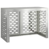Air Conditioner Cover Silver 100 x 50 x 70 cm Galvanised Steel 865902