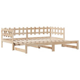 Daybed with Trundle and Drawers without Mattress 80x200 cm 3302249