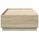 Bed Frame without Mattress Sonoma Oak 100x200 cm 3209718