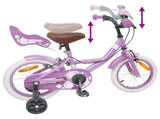 Kids Bike 12 Inches for 2-4 Years Old Purple 42009423