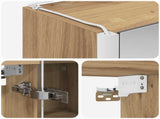 Bathroom Mirror Cabinet Artisian Oak 53.5 x 15.5 x 70 cm 889238