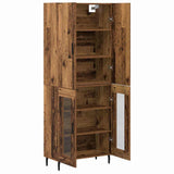 Highboard Old wood 69.5 x 34 x 180 cm Engineered wood 3403183
